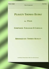 Planxty Thomas Burke piano sheet music cover